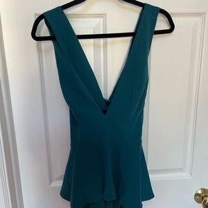 UNIQUE Lovers + Friends Dark Teal Top